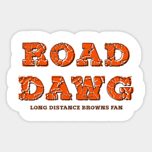 Cleveland Browns Road Dawg Sticker